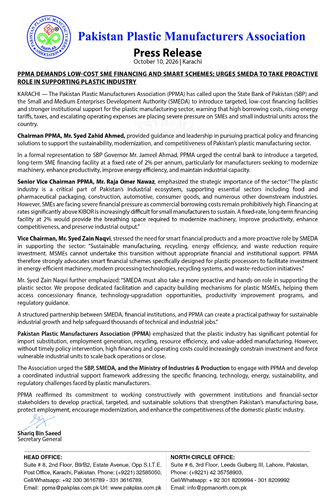 PPMA Press Release October 2026